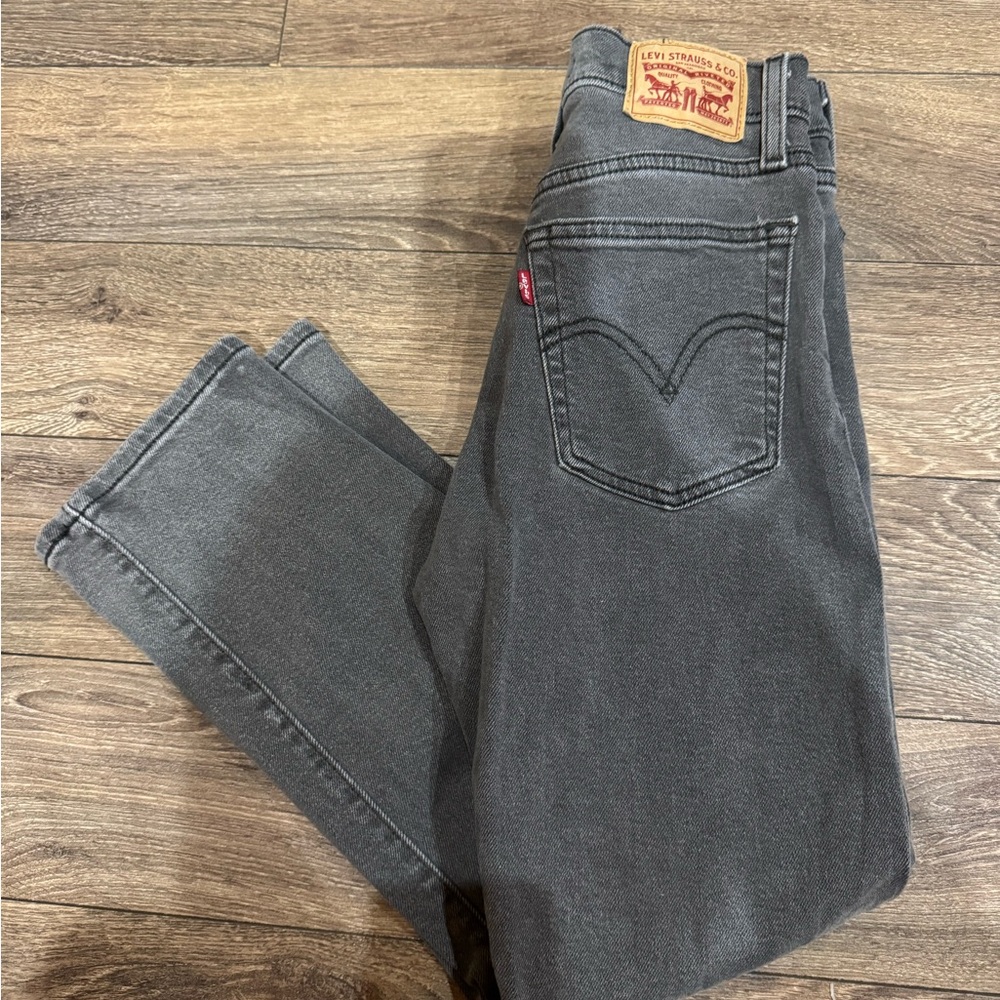 levi wedgie straight jean ankle
